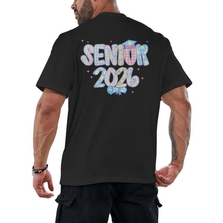 Coquette Senior-Class Of 2026 Preppy Graduation Graduate Men's Back Print T-Shirt