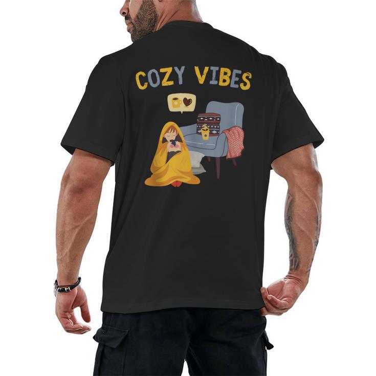 Cozy Vibes Atmospheric Introvert Men's Back Print T-Shirt