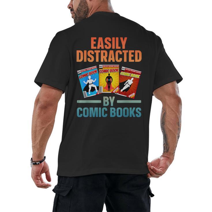 Cute Comic Book For Men Women Comic Book Collector Men's Back Print T-Shirt