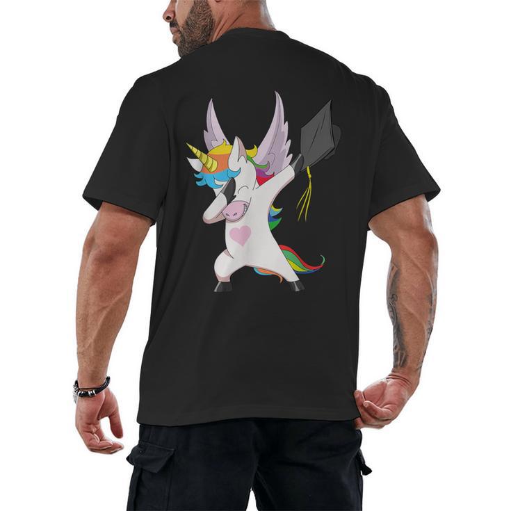 Dabbing Unicorn Graduation Class Of 2019 Women Men's Back Print T-Shirt