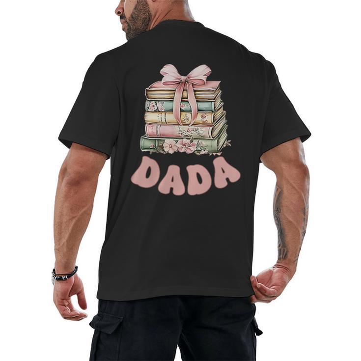 Dada Book First Chapter Birthday Family Matching Party Men's Back Print T-Shirt