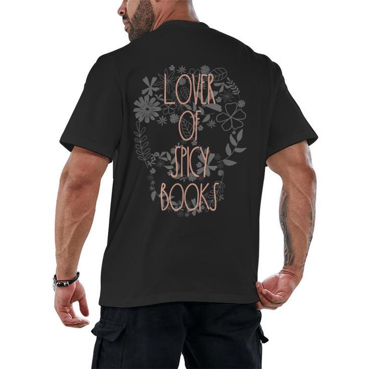 Dark Romance Book Lover Women Read Spicy Books Skeleton Dibs Men's Back Print T-Shirt