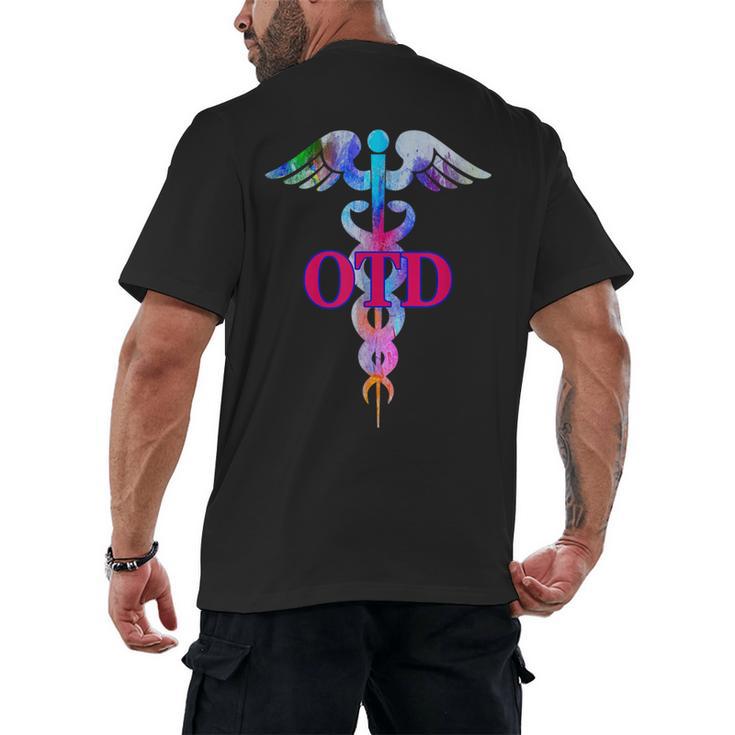 Doctor Of Occupational Therapy OTD Caduceus Graduation Men's Back Print T-Shirt