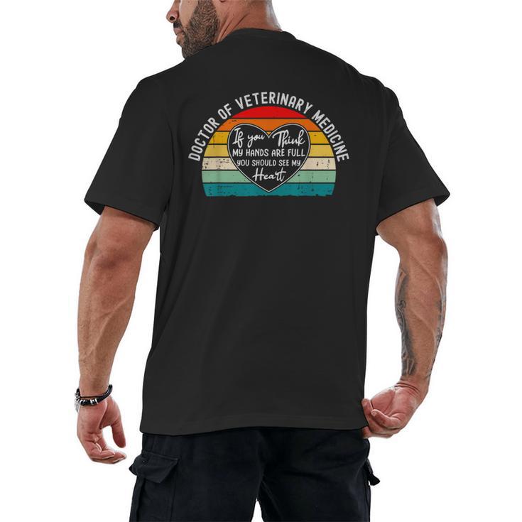 Doctor Of Veterinary Medicine DVM Graduation Appreciation Men's Back Print T-Shirt