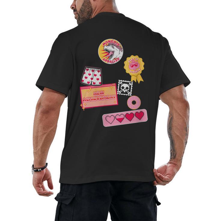 Dungeon Crawler Carl Colorful Sticker Collage LitRPG Book Men's Back Print T-Shirt