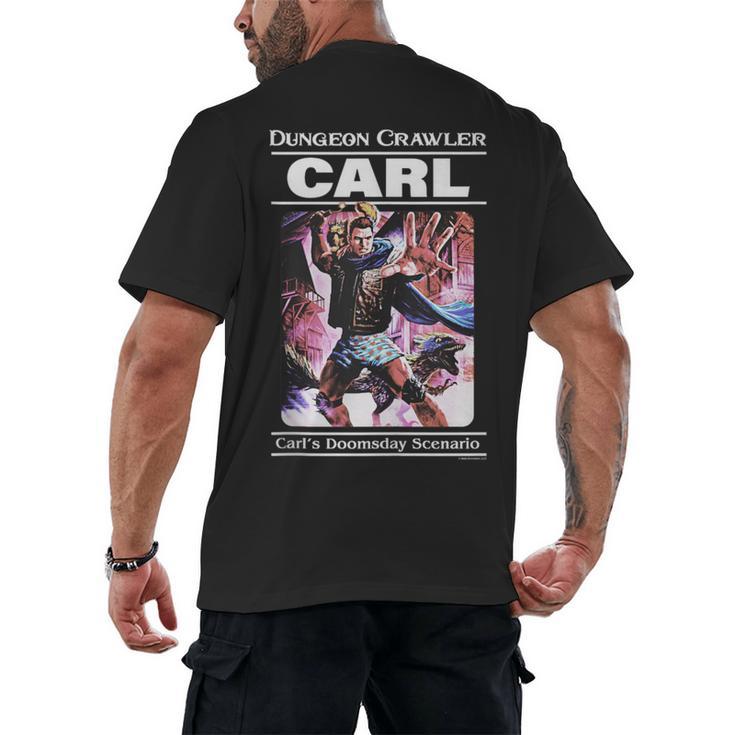 Dungeon Crawler Carl Vintage Paperback Illustration Book Men's Back Print T-Shirt