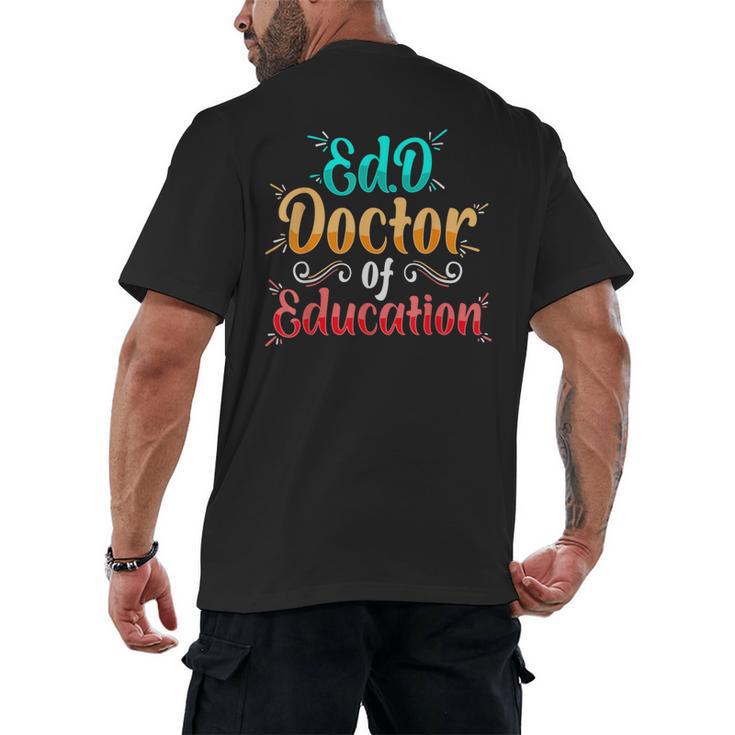 EdD Doctor Of Education Inspiring Doctorate Graduation Men's Back Print T-Shirt