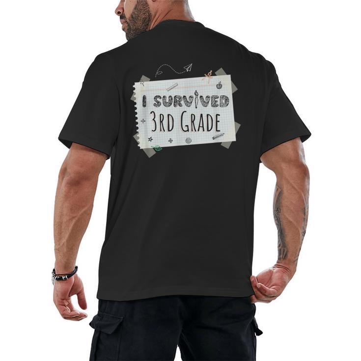 Elementary School Graduation Shirt Graduate Grad Men's Back Print T-Shirt