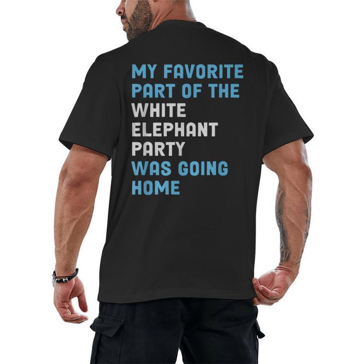 Elephant Party For Introvert Going Men's Back Print T-Shirt