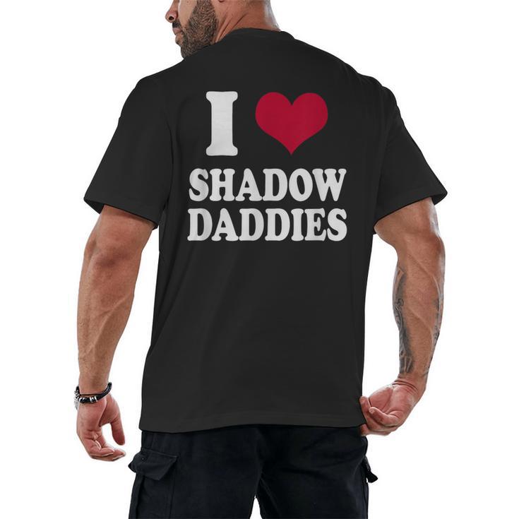Fantasy Romantasy Book Lover I Love Heart Shadow Daddies Men's Back Print T-Shirt