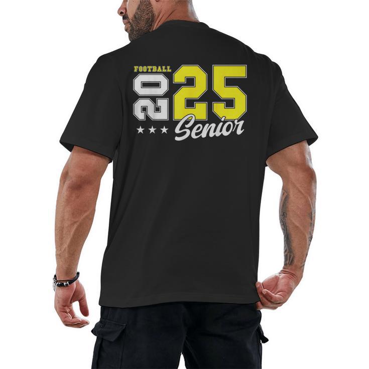 Football Senior Night Football Senior 2025 Graduation 55 Men's Back Print T-Shirt