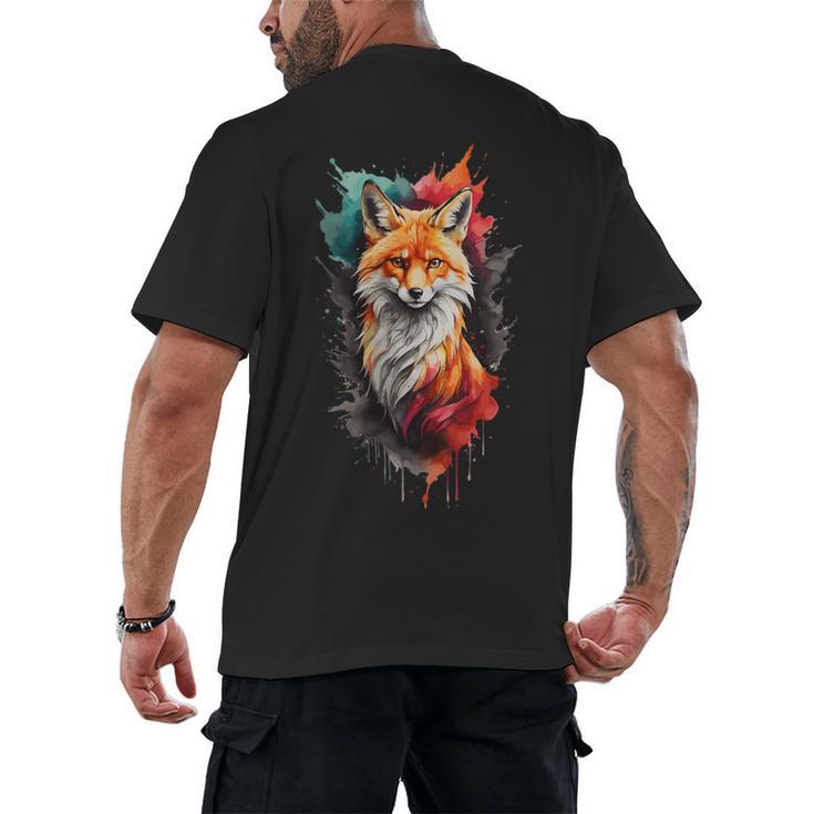 Fox For Fox Lovers Men Women Kids Introverts Men's Back Print T-Shirt