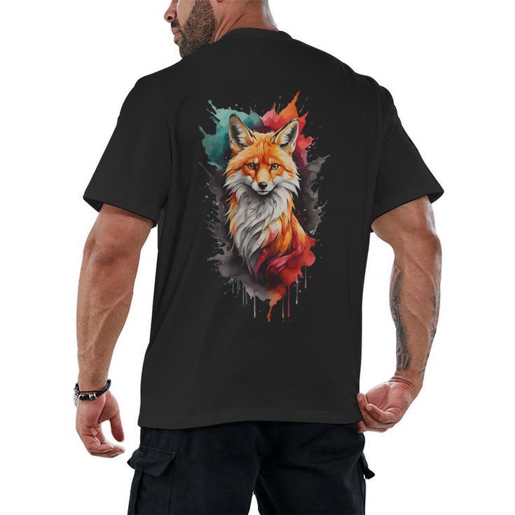 Fox For Fox Lovers Men Women Kids Introverts Men's Back Print T-Shirt