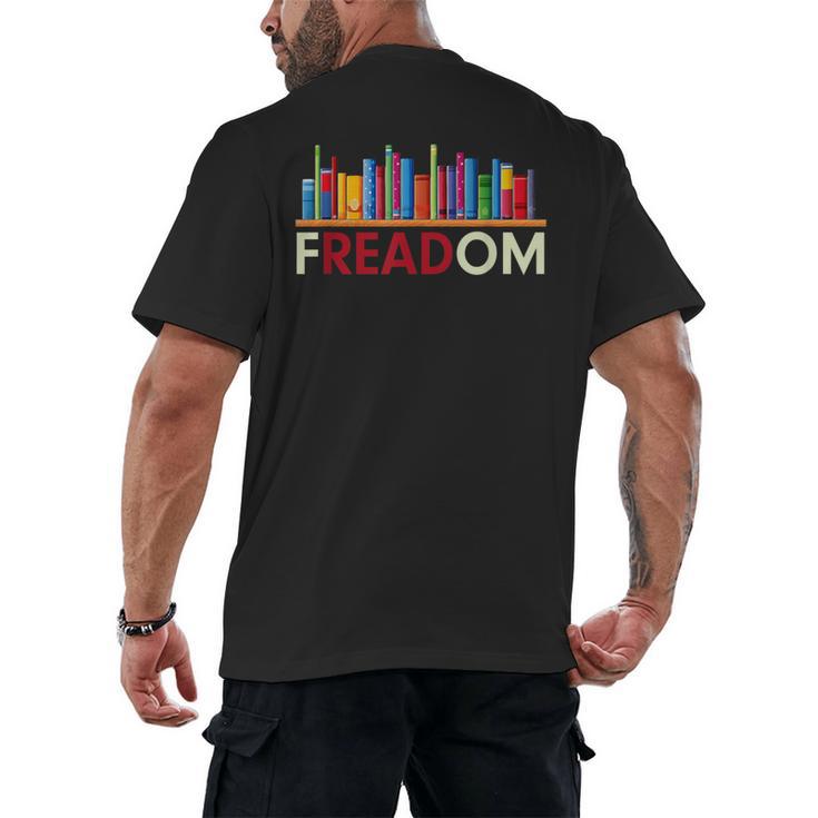 Freadom Anti-Banned Books – Read Banned Books Library Men's Back Print T-Shirt