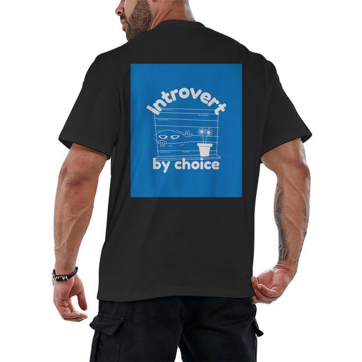 Fun For Introverts Men's Back Print T-Shirt