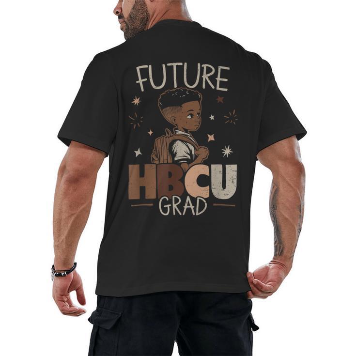 Future HBCU Grad Graduate Afro Boy College Graduation Men's Back Print T-Shirt