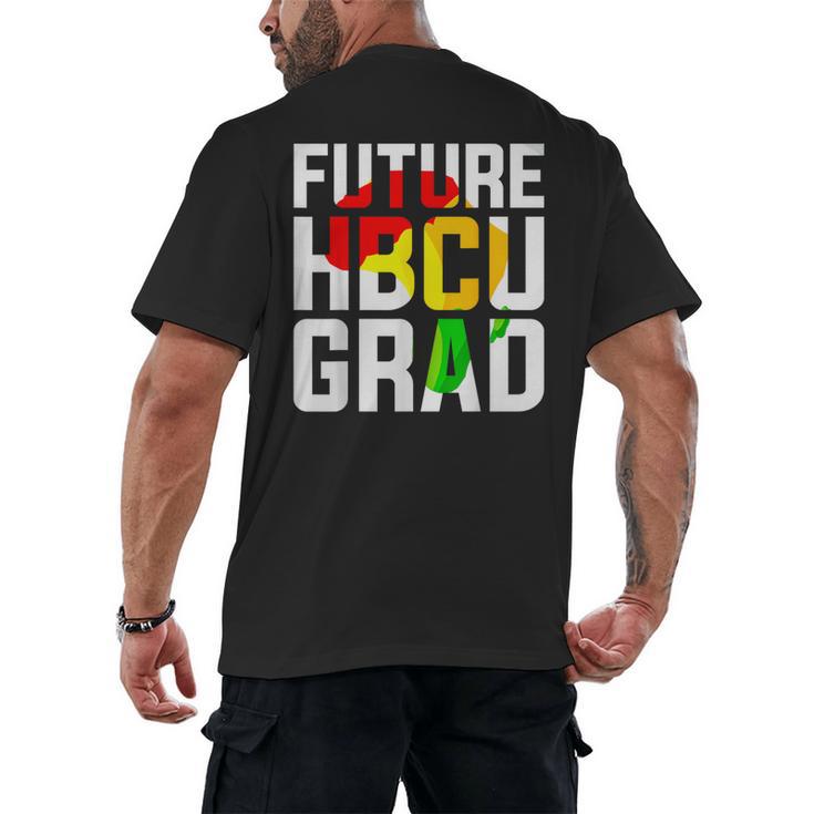 Future HBCU Graduate Afro Girls College Graduation Men's Back Print T-Shirt