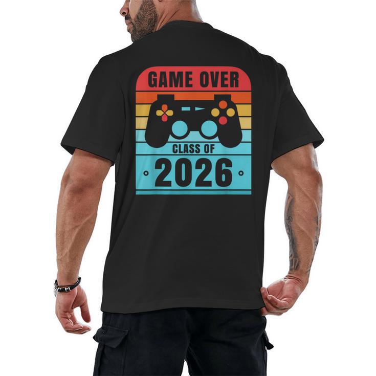 Game Over Class Of 2026 Shirt Students Graduation Men's Back Print T-Shirt