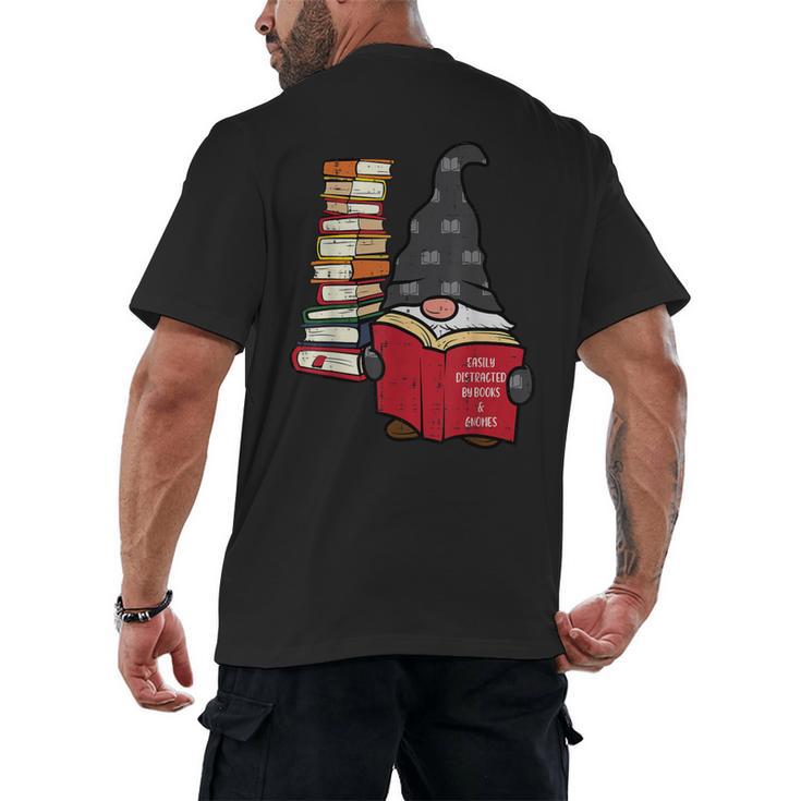 Gnome Read Reading Book Librarian Across America Women Kids Men's Back Print T-Shirt
