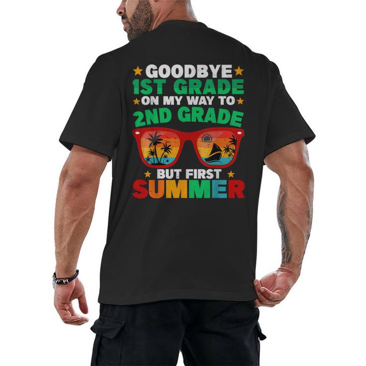Goodbye 1st Grade First Summer Graduation Last Day Boys Men's Back Print T-Shirt