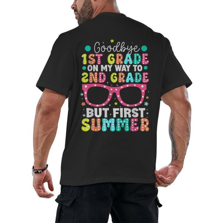 Goodbye 1st Grade Graduation To Second Grade First Summer Men's Back Print T-Shirt