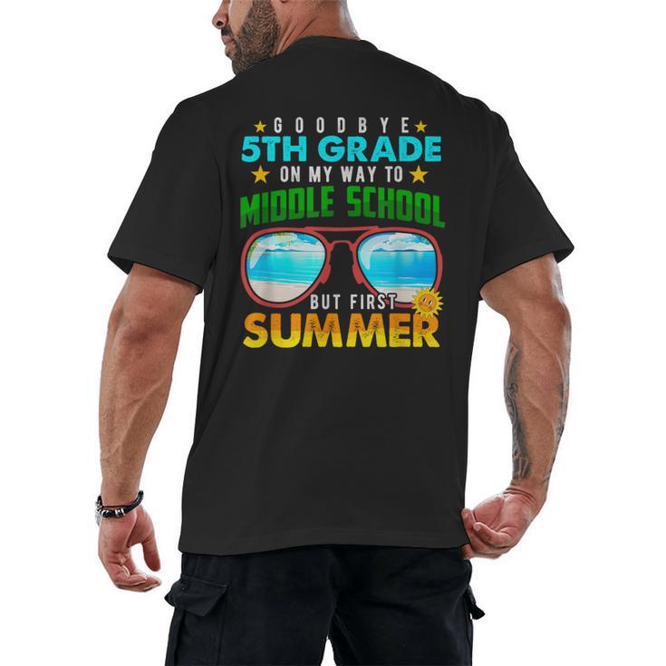 Goodbye 5th Grade Graduation To 6th Grade Hello Summer Kids Men's Back Print T-Shirt