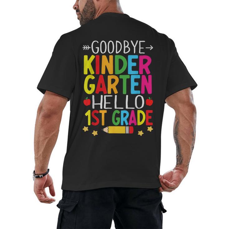 Goodbye Kinder Garten Hello 1st Grade Graduation 2024 Men's Back Print T-Shirt