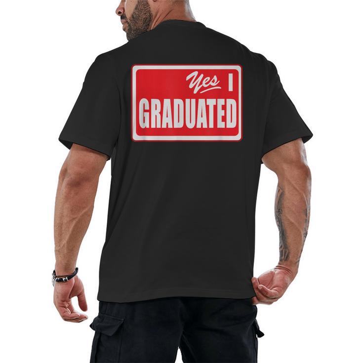 Graduate Class Of 2025 Senior Graduation End Of School Year Men's Back Print T-Shirt
