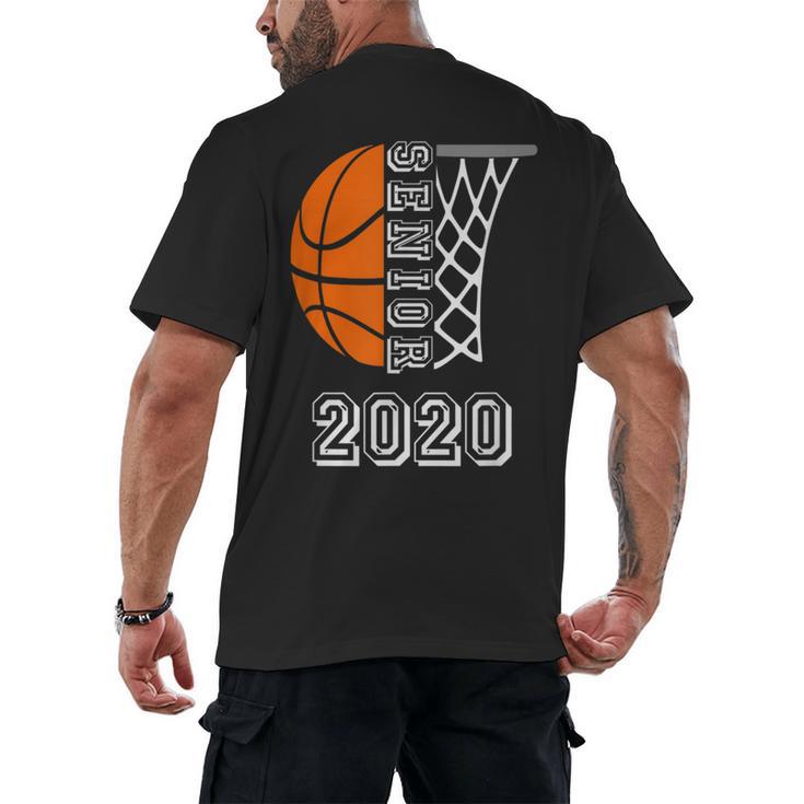 Graduate Senior Class 2020 Graduation Basketball Player Men's Back Print T-Shirt