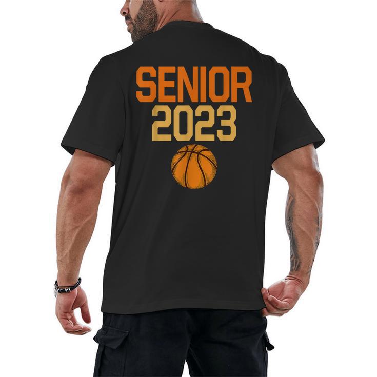 Graduate Senior Class 2023 Basketball Player Graduation Grad Men's Back Print T-Shirt