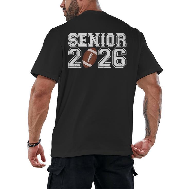 Graduate Senior Class Of 2026 Graduation American Football Men's Back Print T-Shirt
