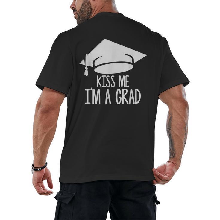 Graduate T-Shirt Grad Tshirt Graduation Tee Men's Back Print T-Shirt