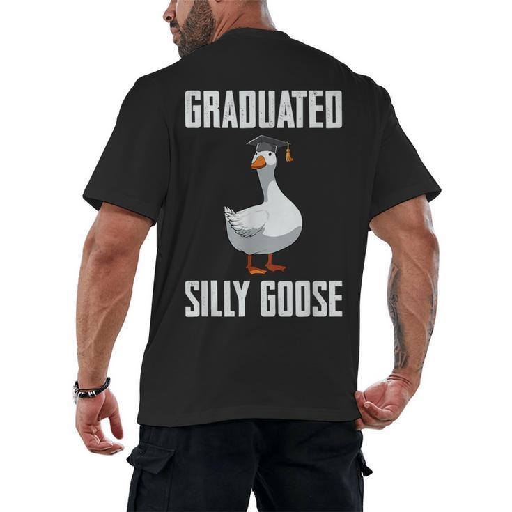 Graduated Silly Goose Student Graduation 2026 Grad Men's Back Print T-Shirt