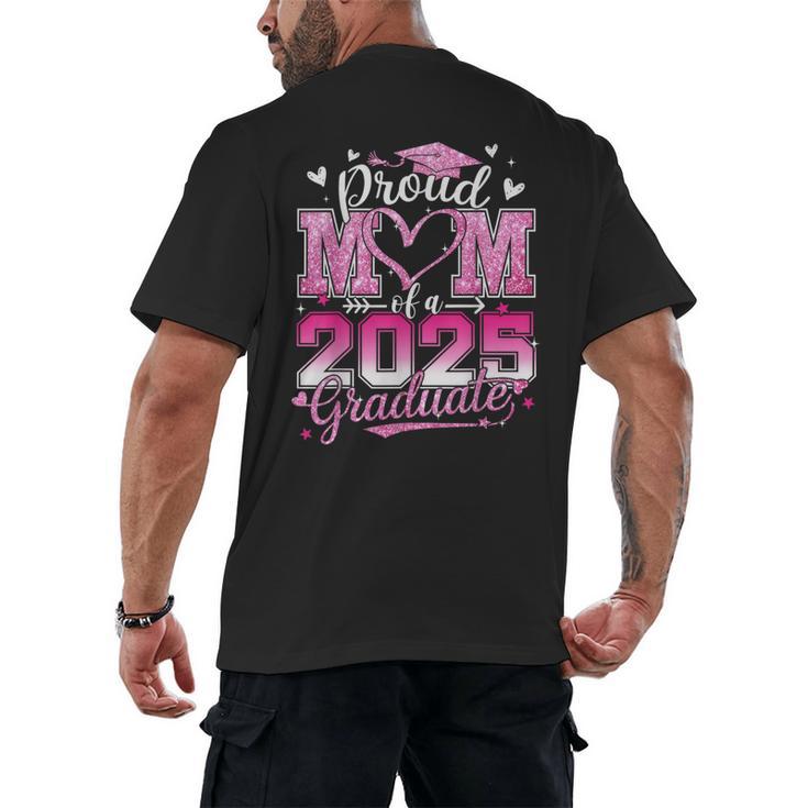 Graduation 2025 Proud Mom Of 2025 Graduate Floral Women Men's Back Print T-Shirt