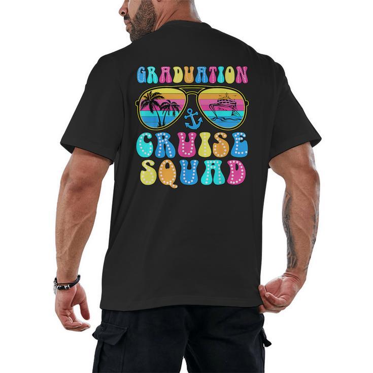 Graduation Cruise Squad Class Of 2025 Vacation Family Grad Men's Back Print T-Shirt