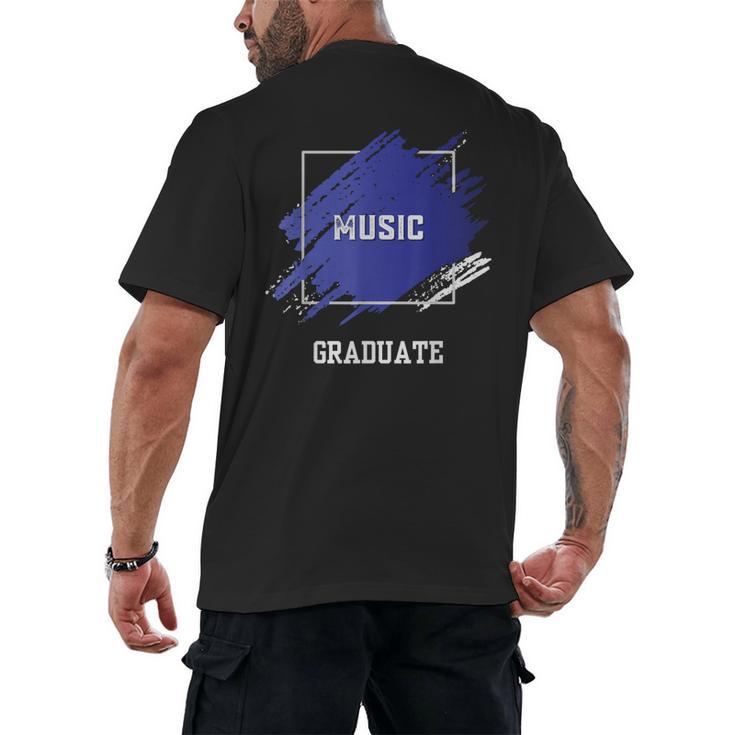 Graduation Graduated Music Degree University College Student Men's Back Print T-Shirt
