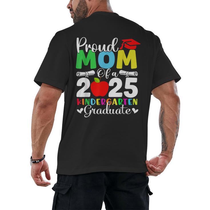Graduation Proud Mom Of 2025 Kindergarten Graduate Men's Back Print T-Shirt