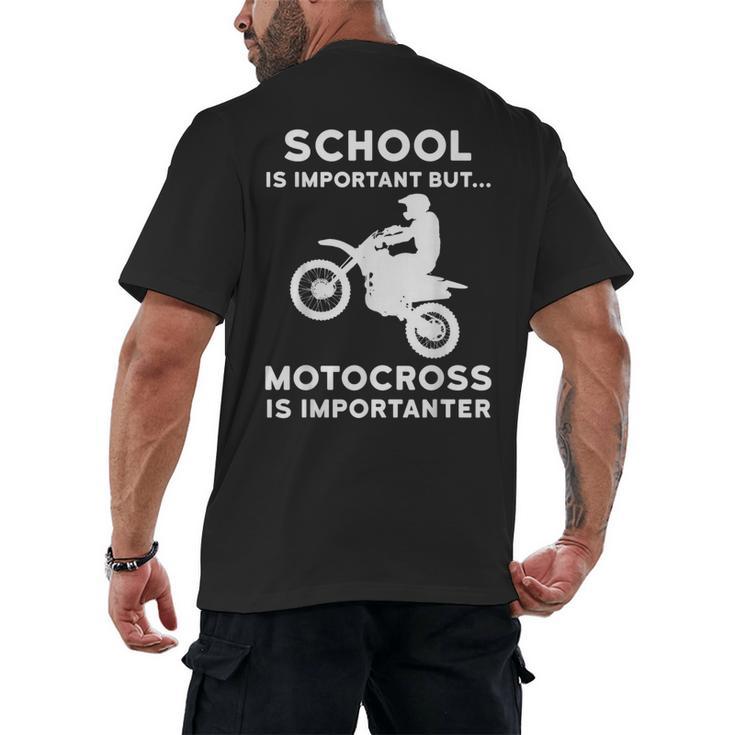 Graduation Shirt For Dirtbike Motocross Riders Men's Back Print T-Shirt
