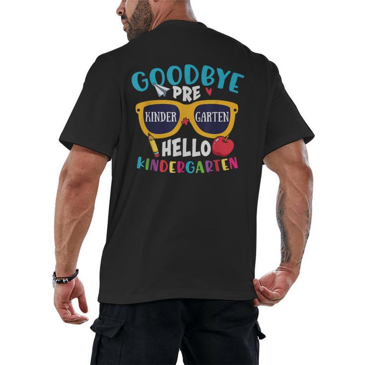 Graduation Shirt Goodbye PreK Hello Kindergarten School Men's Back Print T-Shirt