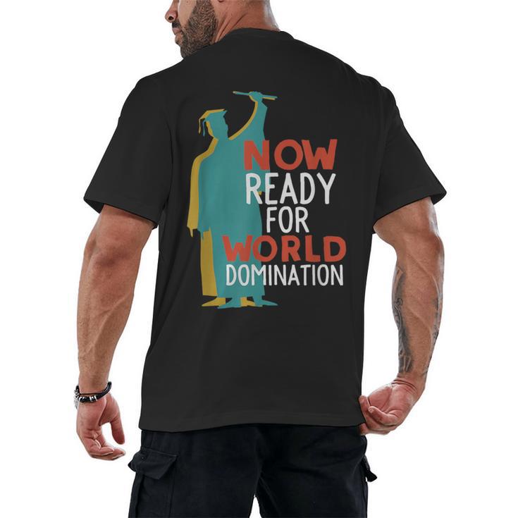 Graduation T-Shirt For College n High School Grad Men's Back Print T-Shirt
