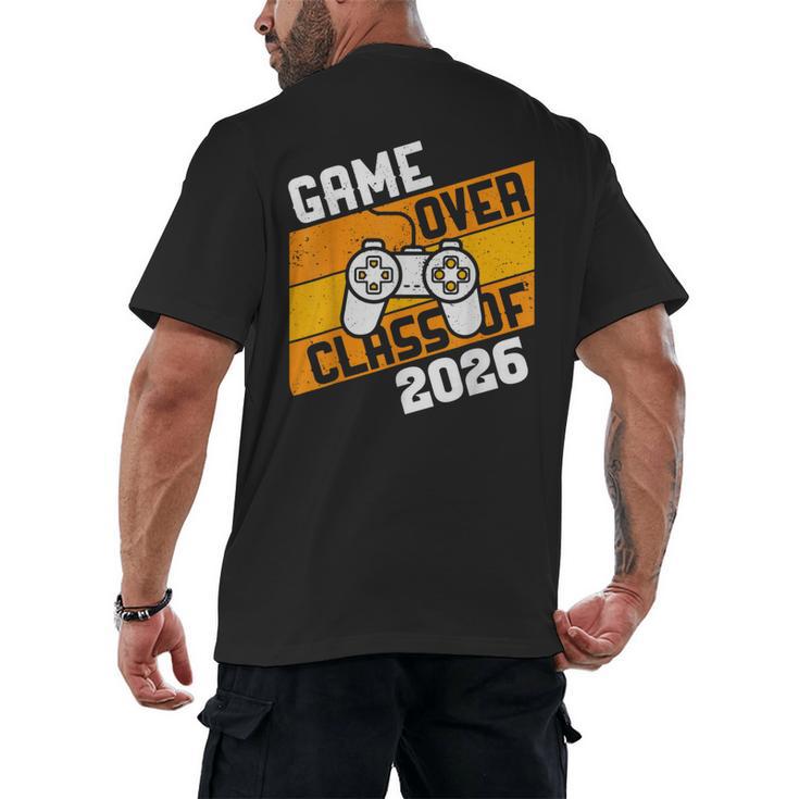 Graduation Video Gamer Game Over Class Of 2026 Senior Men's Back Print T-Shirt