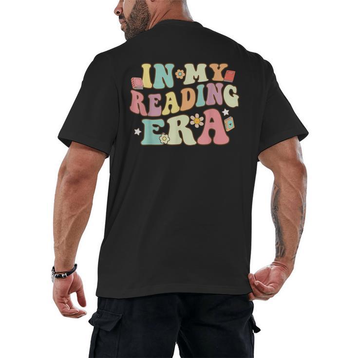 Groovy In My Reading Era Read Book Reader Reading Men's Back Print T-Shirt