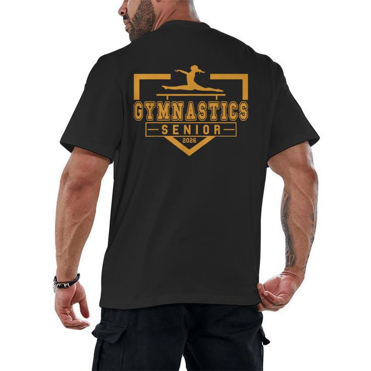 Gymnastics Senior Night Gymnastics Senior 2026 Graduation 14 Men's Back Print T-Shirt