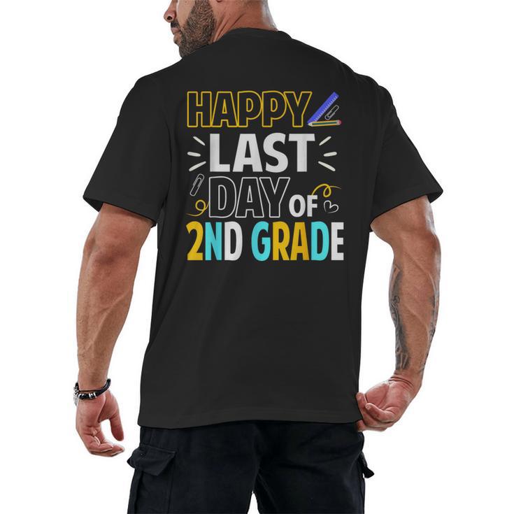 Happy Last Day Of 2nd Grade Shirt Cutie Graduation Men's Back Print T-Shirt