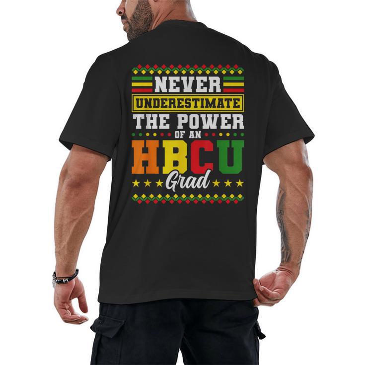 HBCU Grad Historically College Graduation Men's Back Print T-Shirt