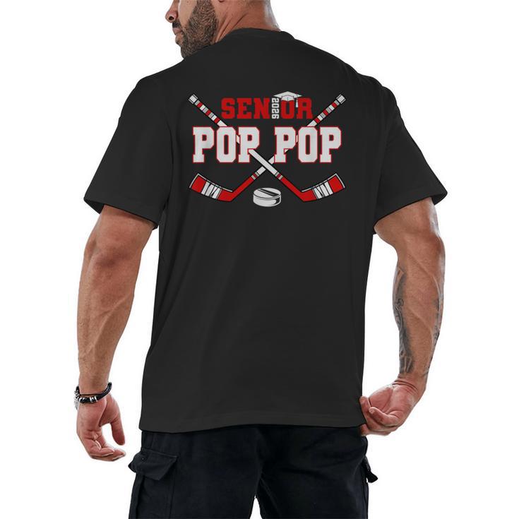 Hockey Senior Pop Pop Graduation Class Of 2026 Kids Men's Back Print T-Shirt