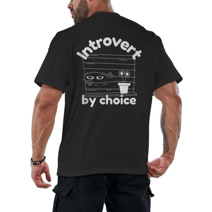 Introvert By Choice Men's Back Print T-Shirt