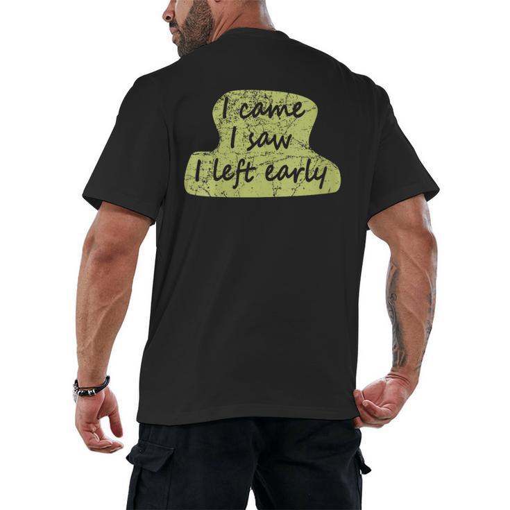 Introvert Shy Person Joke Anti-Social Quote Men's Back Print T-Shirt