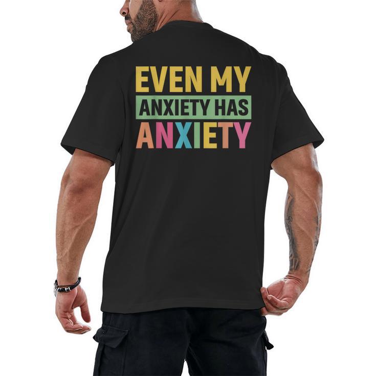 Introverts Anxiety Introvert Antisocial Sarcasm Men's Back Print T-Shirt