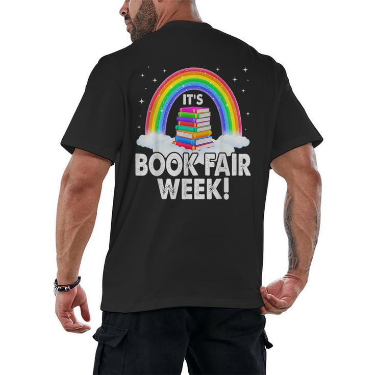 It's Book Fair Week Librarian Library Literacy Reading Men's Back Print T-Shirt